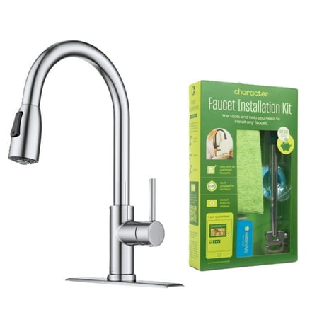 Kraus Coda Kitchen Faucet & Character Install Kit