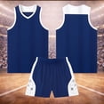 thumbnail image 2 of FUZHIQ Boys Basketball and Shorts 2-Piece Set, V-Neck Sleeveless Athletic Uniform Breathable Quick-Dry Sportswear,3-16 Years, 2 of 6