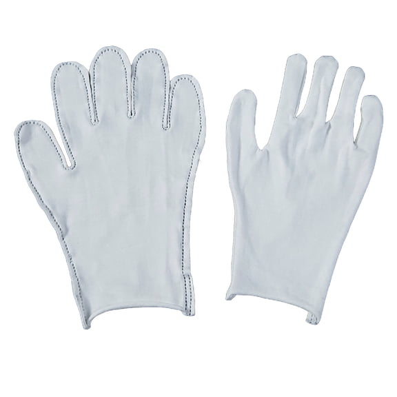 White Cotton Gloves, Heavy Duty Work Glove for Men and Women, 3.35x7.68 inch, 1 Pair