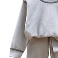 thumbnail image 3 of asjyhkr Boys Girls Loungewear Outfits 2 Piece Long Sleeve Basic T-Shirt Classic Daily Wear Pants Fall Casual Sets(0-1 Years,Gray), 3 of 4