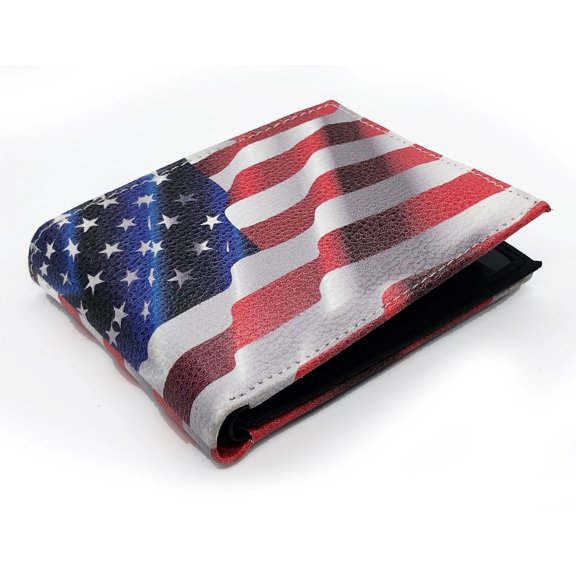 Novelty Design Graphic Print Men's Bifold Leather Wallet Cash Credit Card ID Holder Youth Novelty Gift Idea