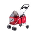 thumbnail image 1 of Coche Transportador Tipo Carreola Para Mascotas Chicas o Medianas Color Rojo Elegate, 1 of 8