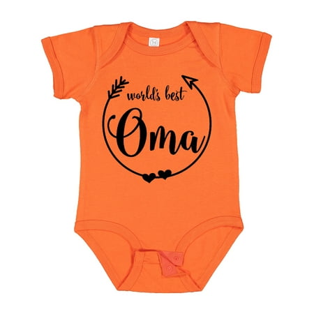 

Inktastic World s Best Oma Gift Baby Girl Bodysuit