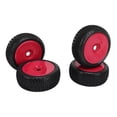 thumbnail image 4 of 1/8 RC Wheel, RC Rubber Tire Direct Replacement Plastic Hub  for Car Black,Red,White, 4 of 7