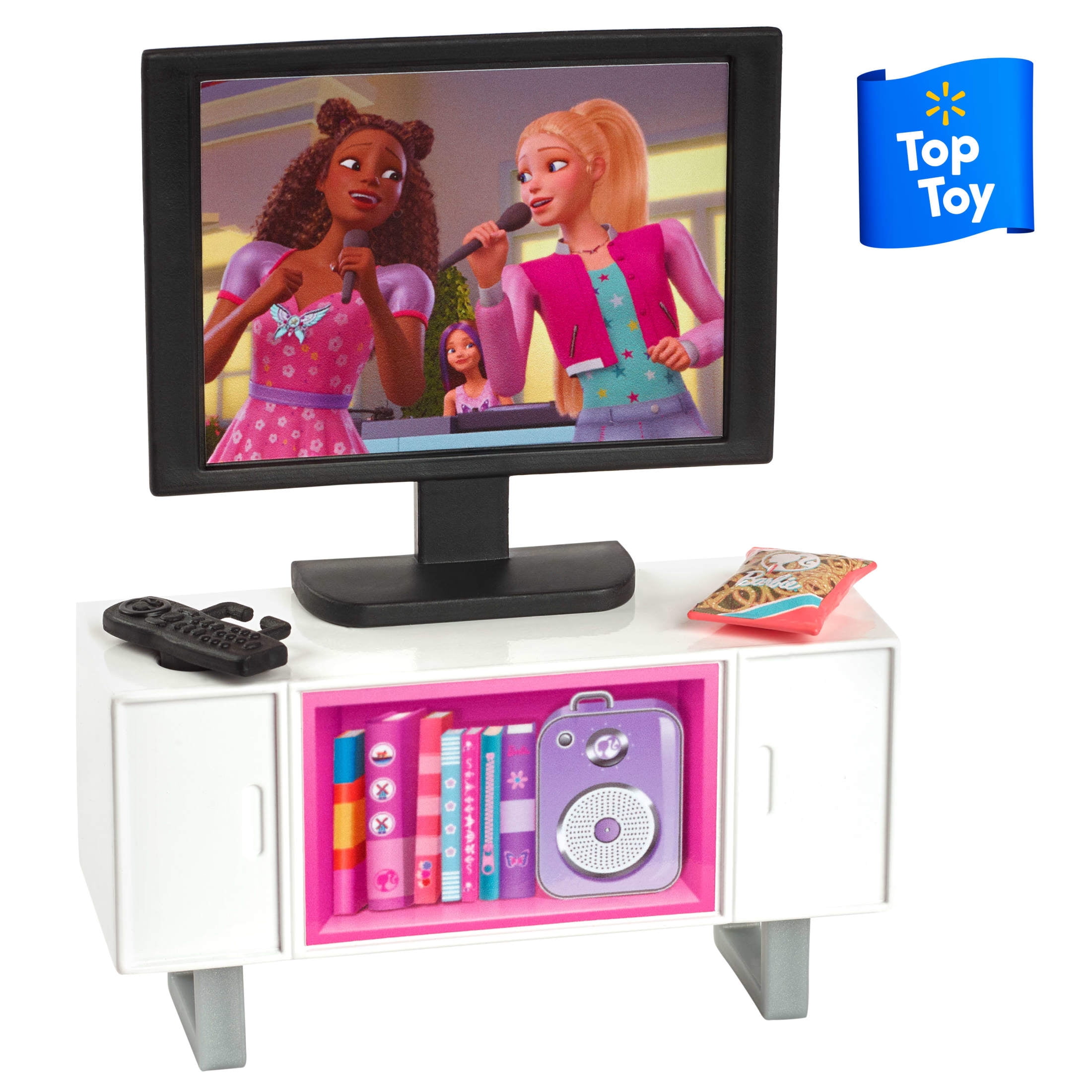 Barbie World Game Room Set with 19 Dollhouse Accessories, Furniture & Pets [Walmart Exclusive]