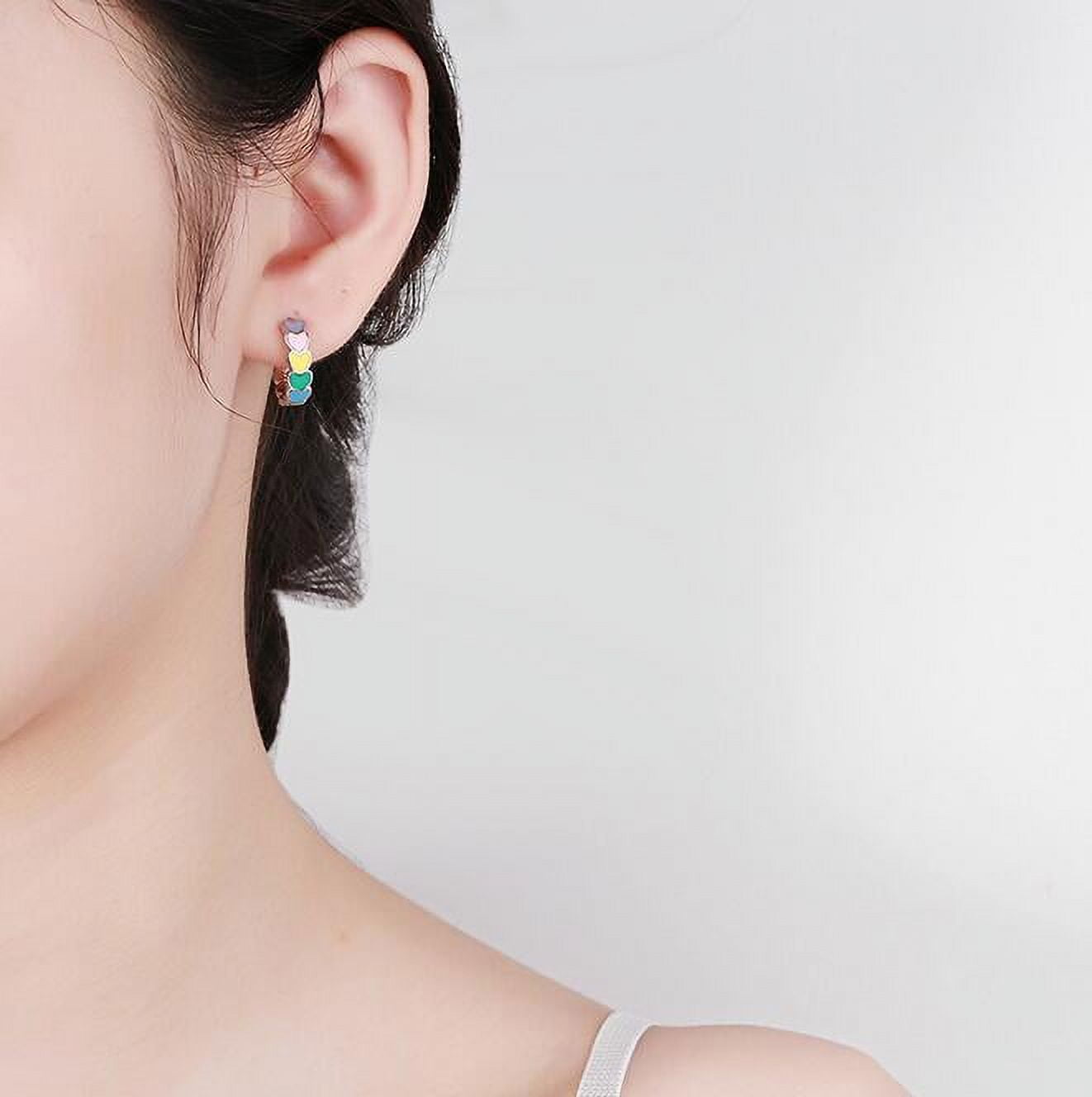 JEWELCHOICE Small Size Plain Bali Silver Hoops Earrings in Pure 92.5  Sterling Silver for Kids/Girls/