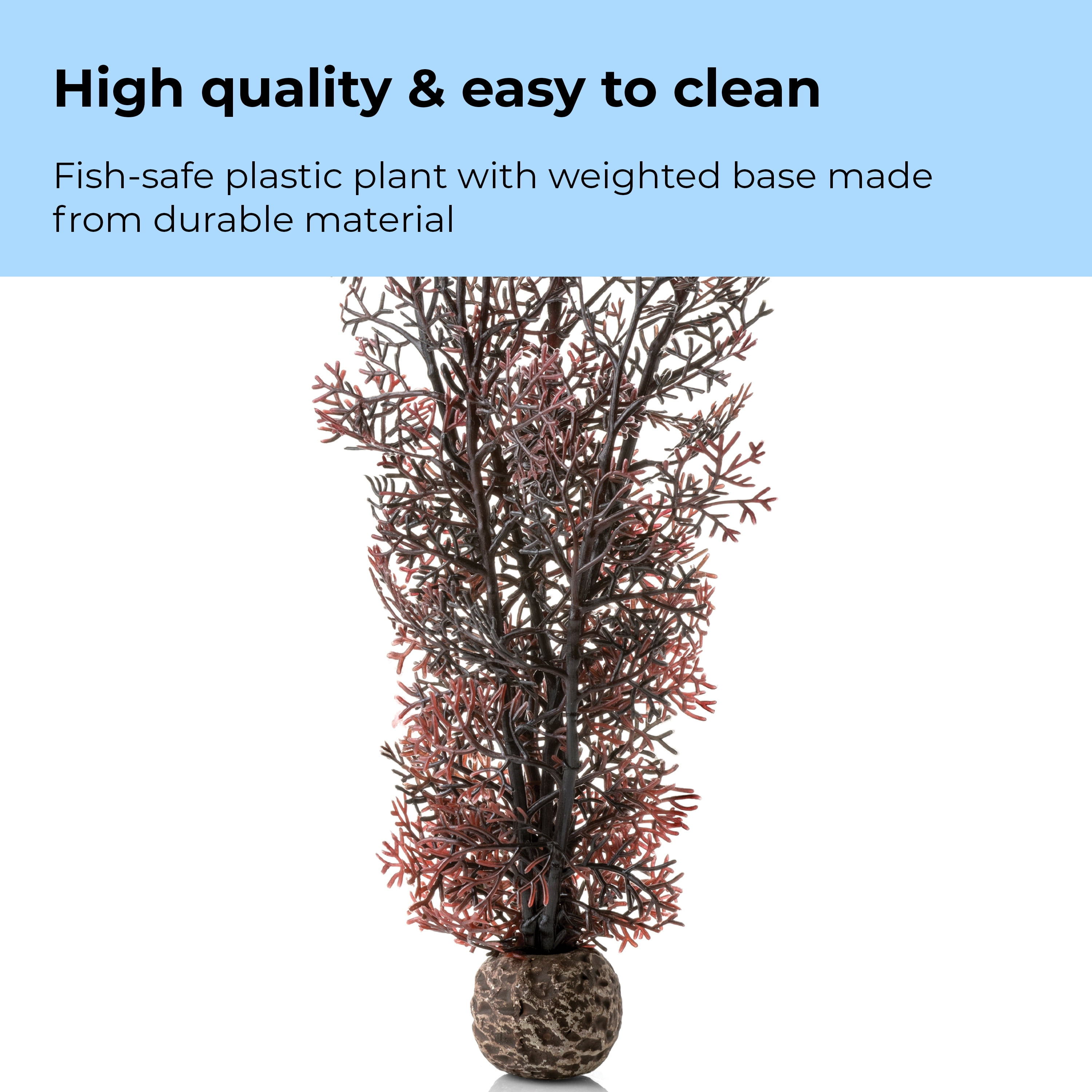 biOrb Medium Crimson Sea Fan - Aquarium Plant Decoration