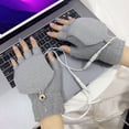 thumbnail image 5 of Utoimkio Unisex USB Heated Gloves Winter Full & Half Fingers Warmer Laptop Gloves Mittens for Women Men Girls Boys, 5 of 8