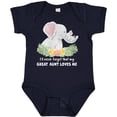 thumbnail image 3 of Inktastic I'll Never Forget That My Great Aunt Loves Me Cute Elephants Boys or Girls Baby Bodysuit, 3 of 5