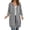 Gray1, variant on yillto Womens Long Jacket Hoodie Sweatshirts Full Zip up Comfy Warm Fashion Fall Casual Coats with Pockets