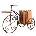 thumbnail image 3 of Maceta de escritorio de estilo parisino, maceta de hierro para bicicleta, estante para plantas, manualidades para bonsái color madera Cola bicicletas de escritorio, 3 of 8