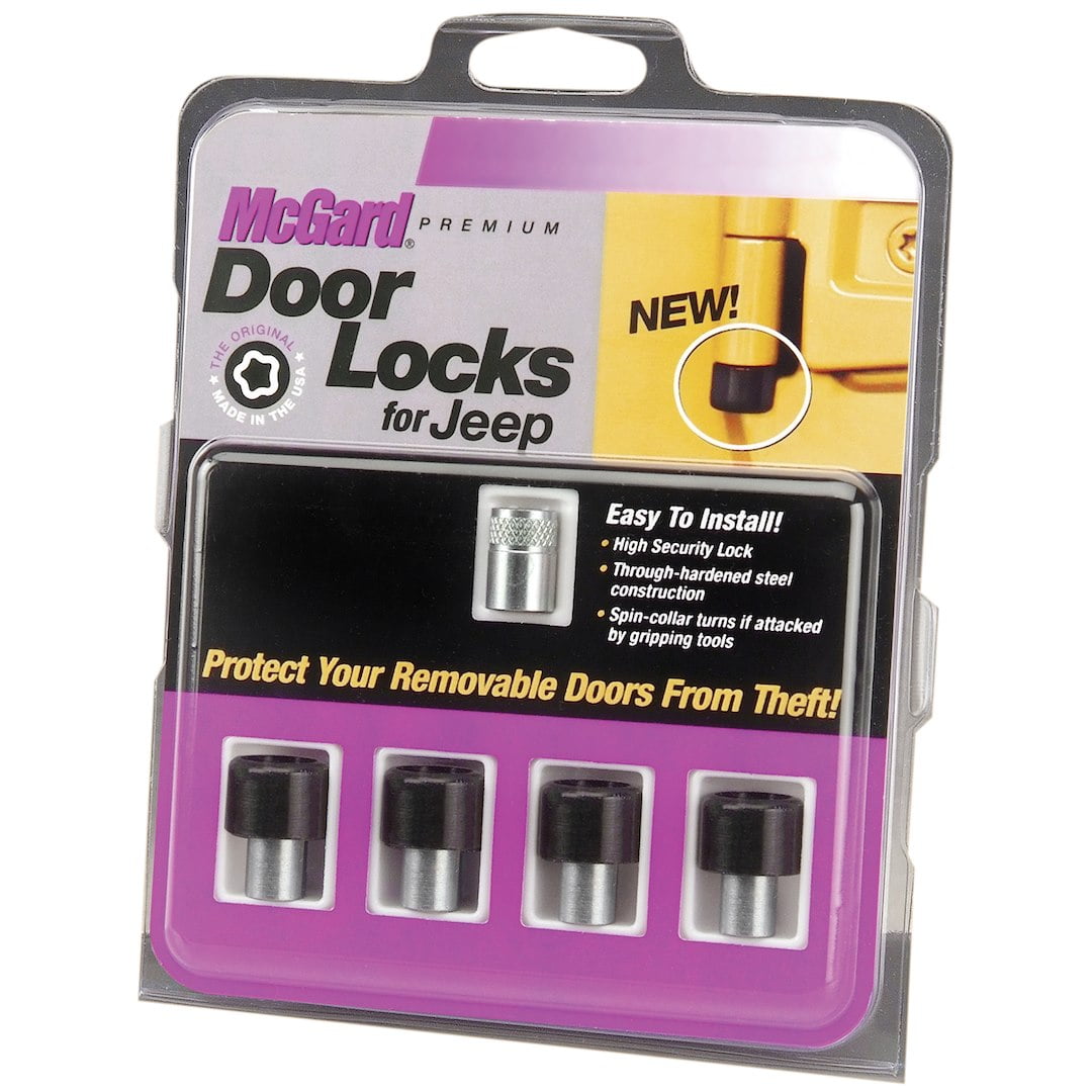 Mcgard 76060 Black Fits/For Jeep Wrangler Jk Unlimited Door Locks (Set Of 4)