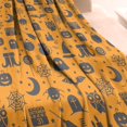 thumbnail image 3 of Black Cat Pumpkin Halloween Throw Blanket 50x60 Inches Spooky Night Pattern Soft Plush Cozy Lightweight Blanket, 3 of 5