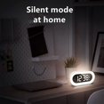 thumbnail image 3 of Digital alarm clock with night light, alarm clock for bedroom, snooze function, smart alarm clocks for heavy sleepers (white) White, 3 of 5