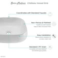 thumbnail image 5 of Chateau 18 Square Ceramic Vessel Sink, 5 of 9