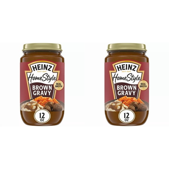 Heinz HomeStyle Brown Gravy 12 oz - Pack of 2