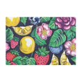 thumbnail image 2 of Toilet Rug Rectangle Bathroom Rugs Non-Slip Soft Plush Machine Washable Contour Bath Mat Apple Blueberry Strawberry Rose 24x16, 2 of 9