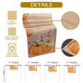 thumbnail image 5 of Thanksgiving Pumpkin Cotton Linen Table Runner, Washable Table Runners for Kitchen, Dining Room, Holiday, Home Party Table Decor, 13x108 Inches, 5 of 9