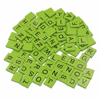MYYZMY myyzmy 300 pcs scrabble letters, wood scrabble tiles for crafts  making crossword game