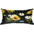 thumbnail image 2 of Beautiful Sunflowers Chamomile Cornflowers Flowers Floral Plush Pillow Case, Zippered Bed Pillow Pillowcases, Super Soft and Cozy Pillowcase Covers for Sleep Decor Giftsation - Size 20x26in, 2 of 7