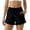 Black, variant on Kaemgyyd Workout Shorts Women Summer Casual Cute Ruffle Hem Shorts High Waist Drawstring Shorts with Pockets for Running Gym Clothes