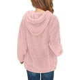 thumbnail image 5 of AherBiu Baby Clothes Fleece Plush Sweatshirt for Teen Girls Fuzzy Warm Hoodie Winter Tops with Pocket, 5 of 9