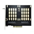 thumbnail image 3 of Xiwai Card Dual 2X U.2 SFF-8639 SSD to PCIE Express 3.0 Gen3 X8 X16 Raid Card VROC Raid0 Hyper Adapter, 3 of 7