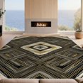 thumbnail image 2 of Design&I 2'x3' Washable Accent Rug Transitional Abstract Design With Faded Distressed And Balanced Motifs for Kitchen, Pet Station, Friendly & Non-Slip Built-In Grip, 2 of 7