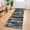 Black White Grey Green, variant on iOhouze Hallway Runner Rug 2x5 Washable Rug Runners Non Slip Kitchen Runner Rug Soft Print Distressed Blue Carpet Runner for Entryway Bedroom Kitchen Laundry Room