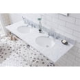 thumbnail image 4 of Water Creation Empire 60"W Double Plastic Wash Stand in Chrome/Clear, 4 of 5