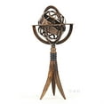 thumbnail image 1 of Brass Armillary Globe with Buffalo Horn Stand, 1 of 3