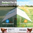 thumbnail image 5 of Quictent Premium Heavy Duty Chicken Coop with Waterproof Cover, Secure Outdoor Poultry Pen Run for 40+ Poultry, 0.78" Wire Gaps & Lockable Doors, 9x23x6.5FT, 5 of 9