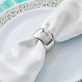 thumbnail image 4 of BalsaCircle 4 Pieces Hammered Napkin Rings Table Top Decorations Party Events, 4 of 8