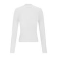 thumbnail image 3 of FAIWAD Womens Turtleneck Sweater Long Sleeve Slim Fitted Ribbed Knit Sweater Casual Solid Color Basic Knitwear, 3 of 8
