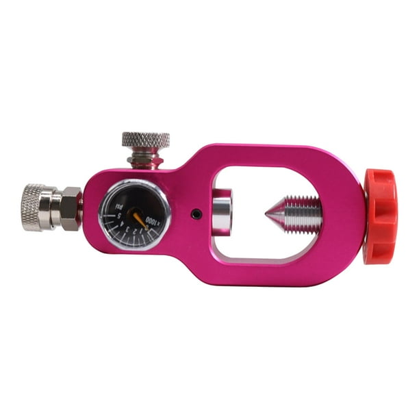 Scuba Refill Adapter, Lightweight Hpa Tank Fill Station with Gauge Anti