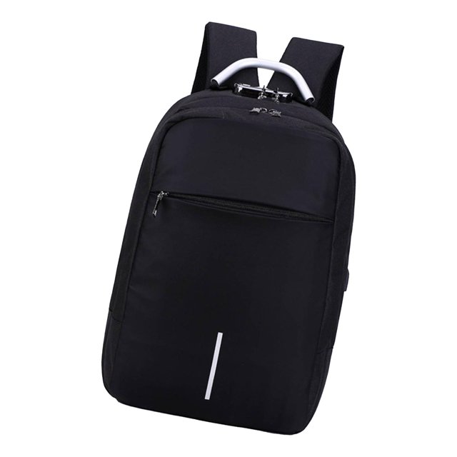 Mochila de viaje para ordenador portátil, mochila para libros, correa ajustable para el hombro, mochila informal, mochila para , Negro