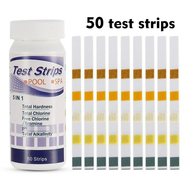 5 In 1 Swimming Pool SPA Test Strips Chlorine pH Alkalinity Water
