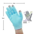 thumbnail image 4 of Touch Screen Moisturizing Gloves Gel Moisturizing Spa Gloves and Socks Set Gel Socks Heal Eczema Cracked Dry Skin for Repair Treatment - Blue, 4 of 8