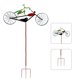 thumbnail image 2 of Molinos De Viento Rotativos Decoración de bicicletas, molinos de viento para montar animales, enchufe de tierra, arte de patio de hierro para caminos de jardines Wdftyju Libre de BPA, 2 of 3