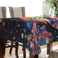thumbnail image 3 of BZSMCE Square Tablecloth Rainbow Butterfly Dance Pattern Tableclothes, 3 of 9