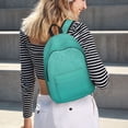 thumbnail image 5 of Disketp Turquoise Glitter Mochila de Lona Estampada, Mochila Escolar de Viaje Ligera para Estudiantes y Portátil-Small, 5 of 5