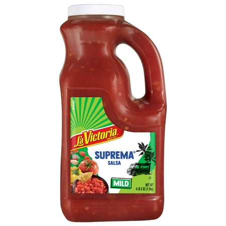 LA VICTORIA SUPREMA Salsa Mild, Tortilla Chip Dip, Shelf Stable, Large 67 oz Plastic Jug