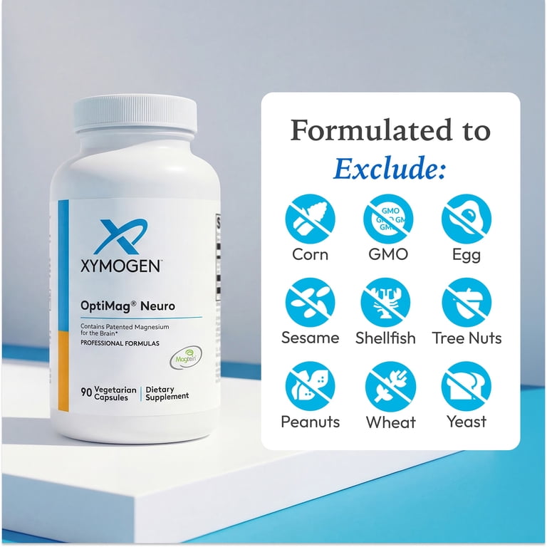 XYMOGEN OptiMag Neuro - Magnesium L-Threonate with Albion Chelates