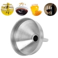 thumbnail image 4 of Kitchen Gadgets Stainless Steel Funnel Thickened Kitchen Funnel For Transferring Of Liquid Dry Ingredient13cm, 4 of 8