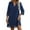 B-40Blue1, variant on MEZZALL Solid Color Women's Casual Floral V Neck A-Line Dresses With Hollow Embroidery For Daily Wear Party Summer Dress Birthday