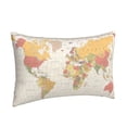 thumbnail image 2 of Bixox Vintage World Map1 Printed Pillow Protector,Super Soft Ideal for Home,Guests,Rentals - 20"x30", 2 of 8