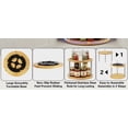 thumbnail image 4 of ZOVANO 2 Tier Lazy Susan Turntable Organizer,Revolving Spice Rack with Stainless Steel Rods,10 Inch Rotating Organizer for Kitchen Cabinets, Countertops & Pantry, 4 of 10