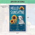 thumbnail image 5 of Hello Sunshine Sunflowers German Shorthaired Pointer Garden Flag Personalized Watercolor Dog Spring Summer Jeans Printed Banner Flag for Outside Yard 12.5X18 Inch Double Side, 5 of 6