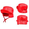 thumbnail image 3 of YAOBAMM Kids Ear Protector Hat Winter Children Hat Earmuffs Ear Protection Lace Up Strap Windproof Thick Plush Cold Resistant Solid Color Unisex, 3 of 7
