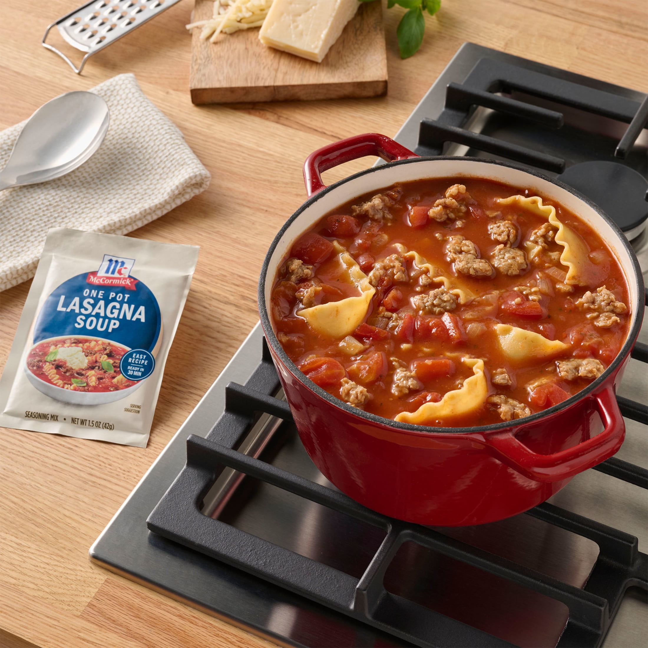 (2 pack) McCormick One Pot Lasagna Soup Seasoning Mix, 1.5 oz Packet